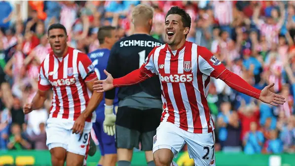  ?? ?? FANS’ FAVOURITE: Bojan added plenty of flair to the Stoke City attack after being signed by former Potters boss Mark Hughes.