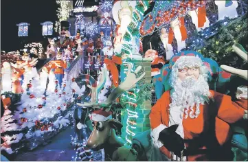  ??  ?? A decorated house is seen at the Dyker Heights Christmas Lights in the Dyker Heights neighborho­od of Brooklyn, New York City, US. — Reuters photo