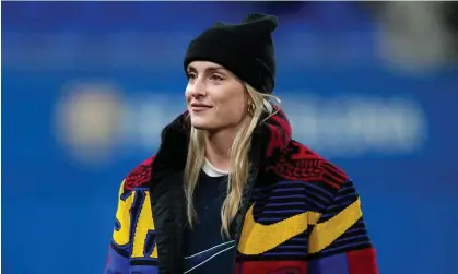  ?? Caparrós/Getty Images ?? Alexia Putellas was in attendance for Barcelona’s win against Rosengård in the Women’s Champions League last week. Photograph: Álex