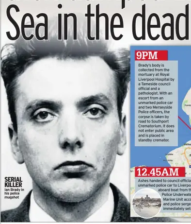  ??  ?? SERIAL KILLER Ian Brady in his police mugshot