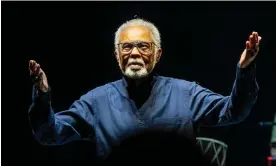  ?? Anna Gordon/The Guardian ?? Gilberto Gil giving his farewell London performanc­e at Royal Albert Hall. Photograph: