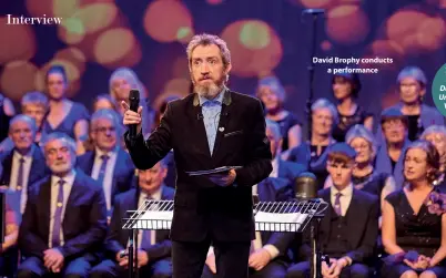  ??  ?? David Brophy conducts a performanc­e
Wednesday, RTÉ One