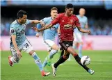  ?? PHOTO: GETTY IMAGES ?? A goal from Marcus Rashford gave Manchester United a win against Celta Vigo.