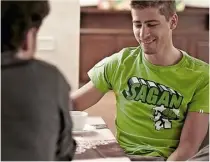  ??  ?? Above: With the Sagan brand on the rise, he has learned the importance of
giving a good interview