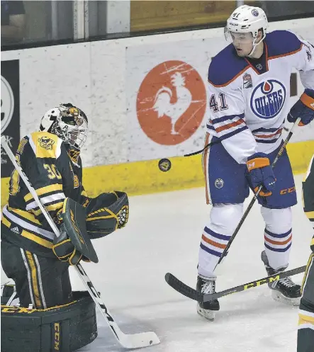  ?? ED KAISER ?? Tomas Soustal, right, was invited to the Edmonton Oilers rookie camp last season. He was acquired Monday by the Oil Kings from the Kelowna Rockets in exchange for a fourth-round pick.