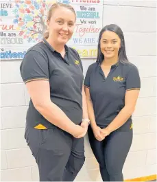  ?? Photo / Supplied ?? Rebecca Martel and Anneka Killroy, who provide women’s health services at SOAR physio.