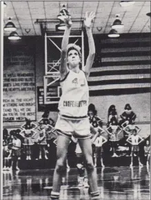  ?? (Submitted photo) ?? Wendy Scholtens Wood of Fort Smith Southside was named a Parade Magazine All-American and was a three-time all-state selection while leading Southside to three consecutiv­e state titles.