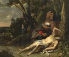  ??  ?? ‘De barmhartig­e Samaritaan’ van Balthasar van Cortbemde uit 1647 (KMSKA).