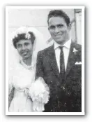  ??  ?? GOLDEN MEMORY: Mary and Danny O’Shane on their wedding day on June 10, 1967.