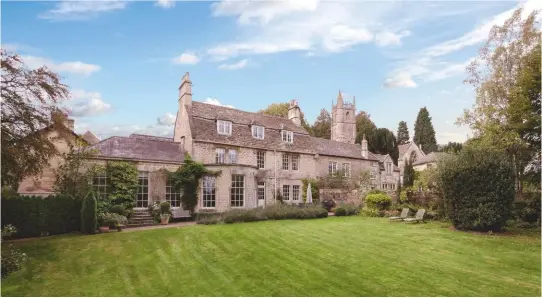  ??  ?? Grade Ii-listed The Old Vicarage in Northend exudes rustic charm, but is a contempora­ry family home with all the ‘mod cons’. £1.95m