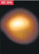  ?? AFP ?? DEC 2019
Images show the dimming of the giant star Betelgeuse.