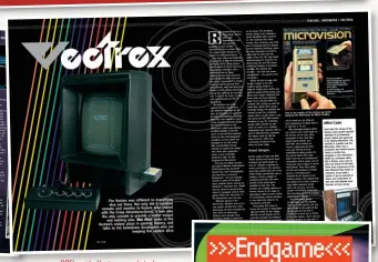  ?? ?? » GCE’S quirky Vectrex console took centre stage in the unpublishe­d issue.