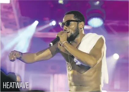  ?? Picture: Refilwe Modise ?? Nigerian superstar D’Banj performs some of his biggest songs at the Absolut One Source Live Music Festival held in Johannesbu­rg yesterday.