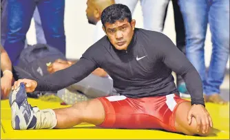  ?? SANJEEV VERMA/HT ARCHIVE ?? Wrestler Sushil Kumar is the only Indian to have won two individual medals at the Olympic Games.