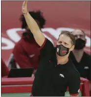  ?? (NWA/Charlie Kaijo) ?? Arkansas Coach Eric Musselman said while the Razorbacks’ 11game winning streak in SEC play was satisfying, he and his team are looking for more heading into the SEC Tournament.
