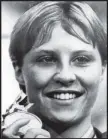  ?? File photo/San Francisco Chronicle ?? Donna de Varona, 17, shows the gold medal she won by taking the women’s 400-meter individual medley swim event at the Olympics in Tokyo in 1964.