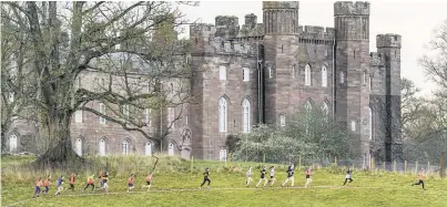  ??  ?? Scenic Scone Palace was a lovely backdrop for the runners