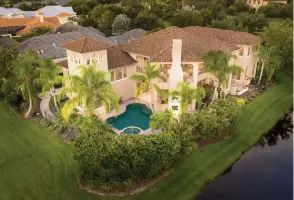  ??  ?? Mick Jagger of the Rolling Stones recently purchased this mansion in The Lake Club in Lakewood Ranch for his girlfriend Melanie Hamrick, who has family in Bradenton. Lakewood Ranch is a planned community in southeaste­rn Manatee and northeaste­rn Sarasota counties.