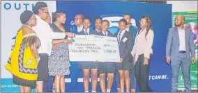  ?? ?? Ekukhanyen­i High School was crowned as the first runner winner.