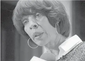  ?? KARL MERTON FERRON/BALTIMORE SUN ?? “I have to run the city, I don’t have time to sit in a trial,” Baltimore Mayor Catherine E. Pugh said Wednesday about following the Gun Trace Task Force trial.