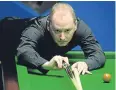  ??  ?? Round one winner Graeme Dott.