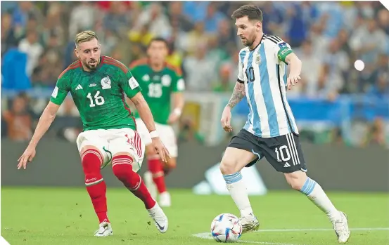  ?? ?? Héctor Herrera fue el marcador que Gerardo Martino consideró para marcar a Messi; al final falló.