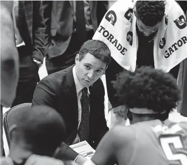  ?? [PHOTO BY DENNIS SLAGLE/NBAE VIA GETTY IMAGES] ?? Mark Daigneault is in the process of hiring his staff. Daigneault, 35, is the second-youngest head coach in the NBA.