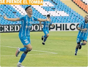  ??  ?? EZEQUIEL BULLAUDE PONÍA EL EMPATE PARCIAL. DESPUÉS LLEGARÍAN LOS GOLES DEL TRIUNFAZO.