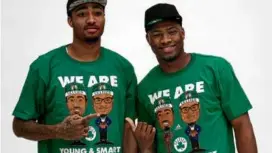  ?? FILE/STEVEN SENNE/ASSOCIATED PRESS ?? Marcus Smart (right), with fellow Boston firstround pick James Young at Photo Day in 2014, was the longest-tenured Celtic before being traded to the Grizzlies this past week.