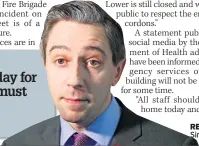  ??  ?? RELIEVED Simon Harris