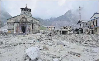  ?? HT FILE ?? On June 16, 2013, heavy rainfall coupled with fast melting of snow led to the swelling of Mandakini and Alaknanda rivers resulting in an extensive damage in Kedarnath valley in Rudrapraya­g district.