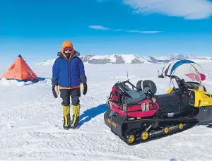  ?? Picture: Paul Reid. ?? Dr Kate Winter in Antarctica.