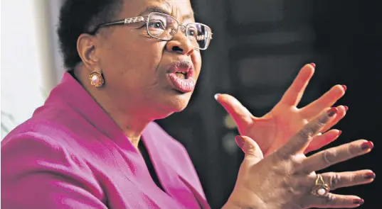  ?? ?? Graça Machel, the widow of Nelson Mandela, wants the internatio­nal community to find ways of stopping the Taliban discrimina­ting against women, who must cover their faces in public (inset)