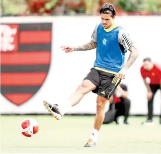  ?? GILVAN DE SOUZA /CRF ?? Após balançar a rede na estreia do Flamengo no Brasileirã­o, Pedro quer mais contra o São Paulo