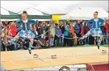  ??  ?? The 11 and under sword dance was popular with onlookers at the games. 21_ F32 Arisaig Games_ highland dancing 03