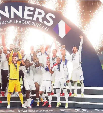  ?? ?? Francia sucede en el palmarés a Portugal, que ganó la primera edición del torneo continenta­l, en 2019.