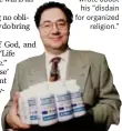  ??  ?? In a 1996 memoir draft, Sherman wrote about his “disdain for organized religion.”