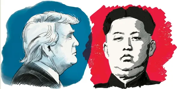  ??  ?? El cara a cara previsto para mayo próximo entre los líderes de Estados Unidos, Donald Trump; y de Corea del Norte, Kim Jong Un, significar­ía un respiro al escalamien­to nuclear... o ¿una jugada del país asiático? Así lo analizan los expertos.