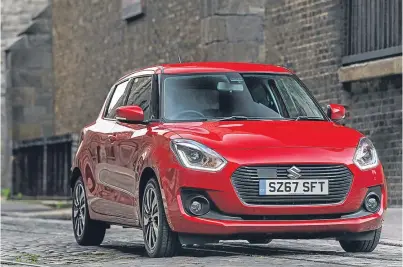  ??  ?? The sixth generation Suzuki Swift now comes with ‘mild hybrid’ technology.