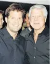  ?? COURTESY JOHNSON FAMILY ?? Former Miami coach Jimmy Johnson with his son, Chad.