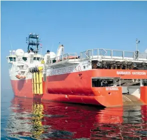  ??  ?? Ανησυχία για πλου του τουρκικού ερευνητικο­ύ πλοίου «Μπαρμπαρός» σε κυπριακά χωρικά ύδατα εξέφρασαν, χθες, ανώτατες πηγές του υπουργείου Εθνικής Αμυνας.