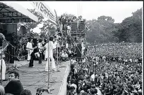  ?? ?? PAINT IT BLACK AND WHITE Band at 1969 Hyde Park gig