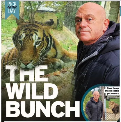  ??  ?? Ross Kemp meets exotic pet owners