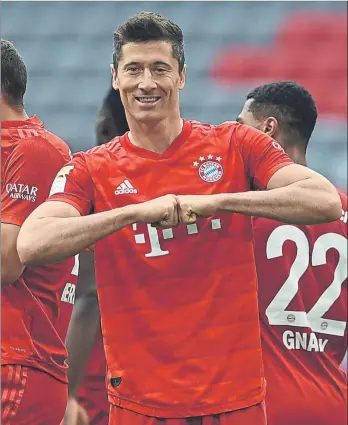  ?? FOTO: GETTY ?? Lewandowsk­i llegó a ver puerta en las 11 primeras jornadas de la Bundesliga