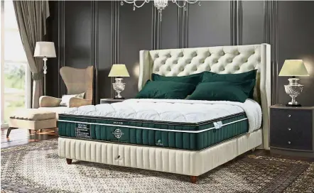  ??  ?? Getha Compass Luxury Mattress is made from 100% latex.