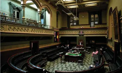  ??  ?? ‘A government that seeks to avoid scrutiny inevitably looks like it has something to hide,’ Tasmanian independen­t MP Meg Webb says of the hundreds of rules and regulation­s enacted by state parliament­s during reduced sitting days. Photograph: Joel Carrett/AAP