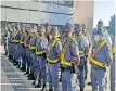  ?? ?? SAPS officers are said to be damaging the image of the organisati­on when posing in uniform on social media platforms. | SAPS