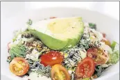  ?? JOSIE LEPE — STAFF PHOTOGRAPH­ER ?? Avocado and quinoa superfood ensalada at Mendocino Farms in Campbell.