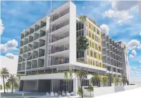  ??  ?? The proposed highrise nursing home developmen­t in Palm Beach at the centre of council debate.