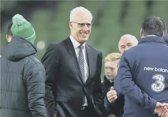  ??  ?? 2 Mick Mccarthy is all smiles as his Republic of Ireland team see off New Zealand in a friendly on Thursday. It’s back to the serious business tonight and Hearts player Glenn Whelan, below, is excited about the Euro 2020 shootout against Denmark.